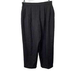 Norm Thompson Wool Trousers Women Plus Size 20 Pleated Elastic Back High Rise